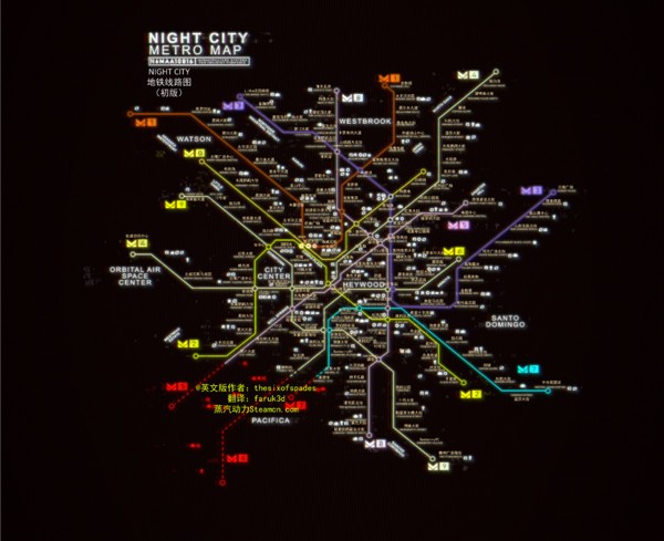 赛博朋克2077全地铁站位置介绍 赛博朋克2077中文地铁路线图一览_https://www.gamerj.com_游戏攻略_第1张