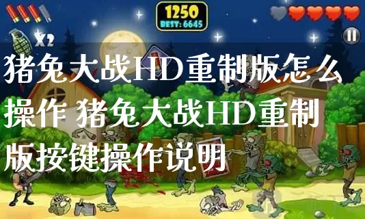 猪兔大战HD重制版怎么操作 猪兔大战HD重制版按键操作说明_https://www.gamerj.com_游戏攻略_第1张